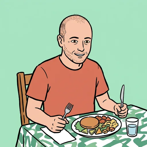 Actually eat lunch card art