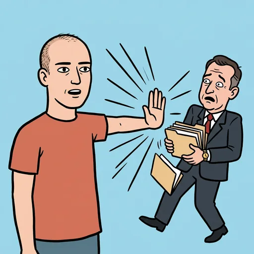 Say no card art