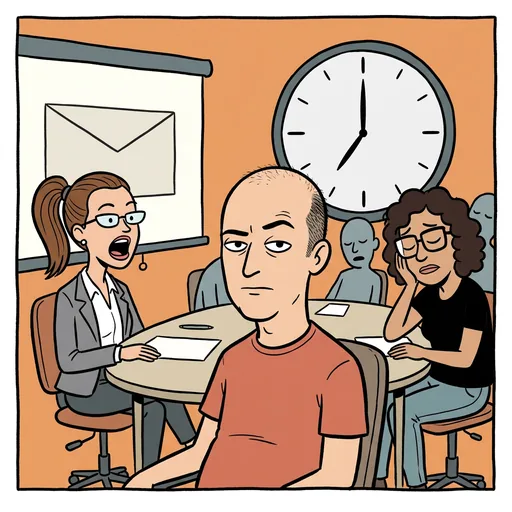 Meeting that could've been an email card art