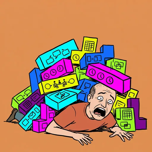 Calendar tetris card art