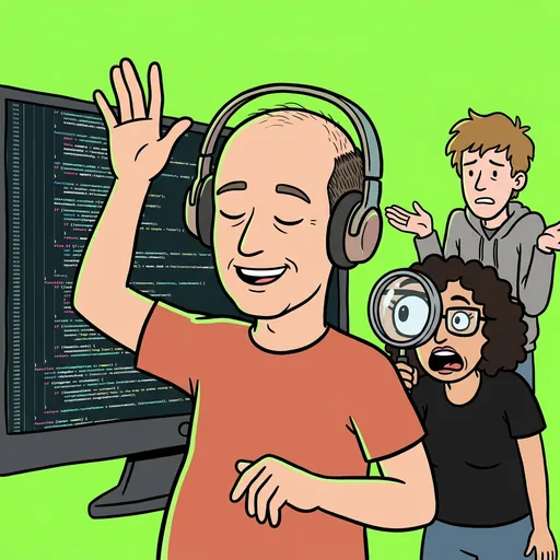 Vibe coding gone wrong card art