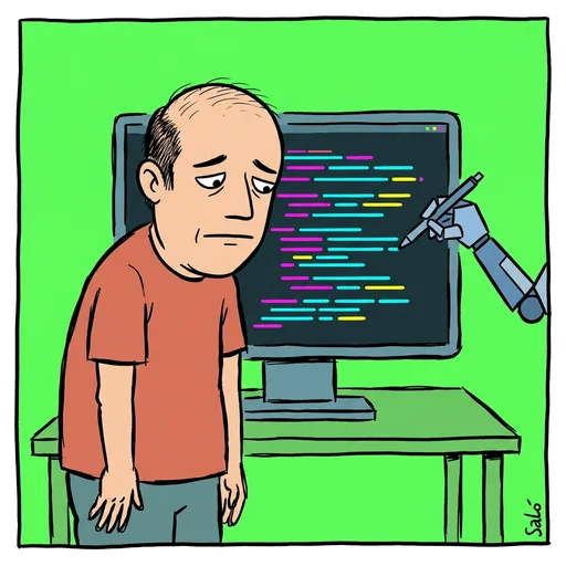 AI rewrote your code card art