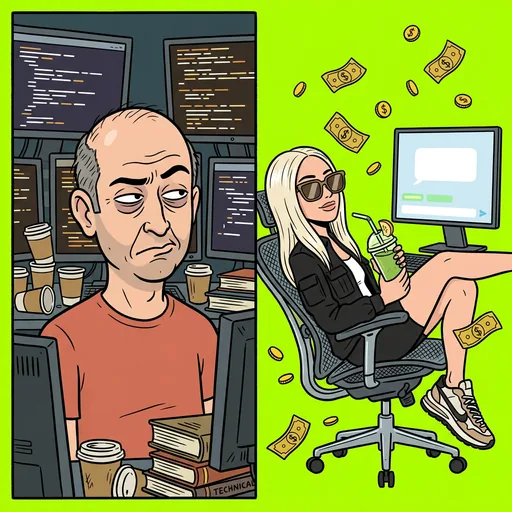 Prompt engineer gets your salary card art